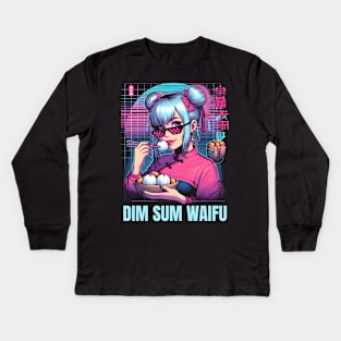 Dim sum wife Kids Long Sleeve T-Shirt